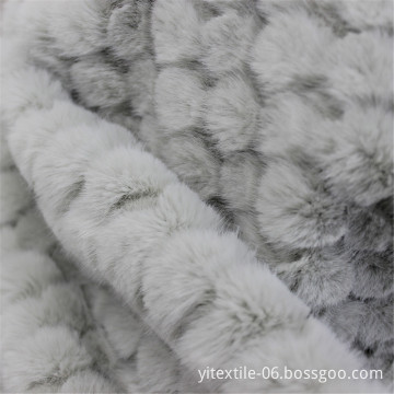 China Professional Manufacture 100% Polyester Faux Rabbit Fur